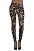 Taiduosheng Women Army Military Camouflage Trouser Soft Pants Knee-Cut Leggings
