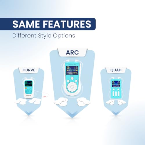 Image of UltraCare PRO TENS 1.0 (ARC) - TENS Machine for Physiotherapy - Joint & Muscle Pain Relief - 25 Modes 50 Intensity Levels - Rechargeable - Dual Channel - Travel Friendly - Portable & Lightweight
