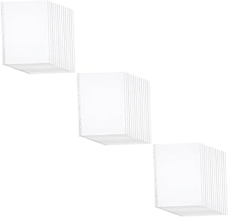 MAGICLULU 300 Peças Pastas De Arquivo Transparentes Com 3 Furos Pastas De Escritório Envelope De Plástico Manual Sacos Com Zíper Material De Escritório Pasta Com Zíper Bolsos De