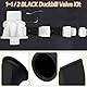 385310076 Duckbill Ventil-Set, 4 Stück, 3,8 cm Entenschnabelventil-Set, Ersatz für Sealand Vakuumgeneratoren S T J VHT VG Serie S115A S12 52A S32, T12 T24 T32 Pumpe