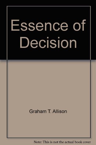 Essence of Decision 0321033256 Book Cover