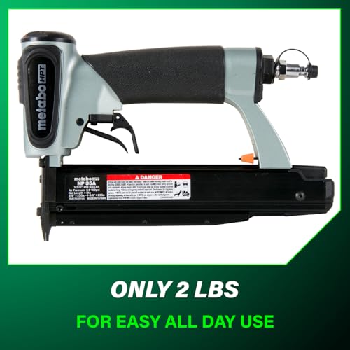 Metabo HPT Pin Nailer, Pro-Preferred Pneumatic Power Nailers for Cabinets, Trim, and Crafting, Makes Invisible Holes, Lightweight 2.0 lbs Tool, 23 Gauge, 5/8" to 1-3/8" Headless Micro Pins, NP35A