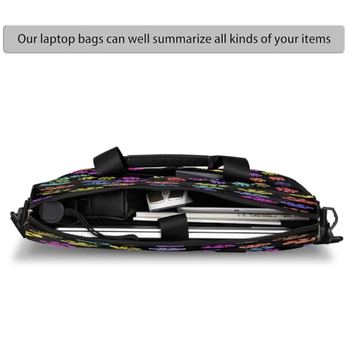 Bolso para laptop 16in con estampado Colorful Animals Paw Prints miniatura 4