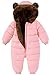 BFUSTYLE Baby Snowsuit 12-18 Months Puffer Coat Long Sleeve Baby Girl Jacket with Hooded Fashion Toddler Snow Suit