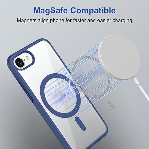Image of Zapcase Back Case Cover for iPhone 16e | Compatible for iPhone 16e Back Cover | Scratch-Resistant | Navy Blue