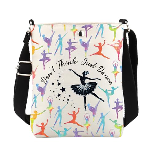 FUSTMW Bolsa tiracolo de dança presente para dançarinos balé bolsa transversal presente para dançarinos presentes para amantes de dança, Bolsa Danc C