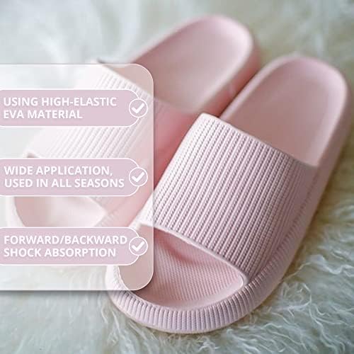 SidCo Cloud Slides for Women and Cloud Slippers for Men, Massage Shower Bathroom Non-Slip Quick Drying Open Toe Super Soft Comfy Thick Sole Home House Cloud Cushion Slide Sandals for Indoor & Outdoor | Image 3