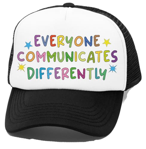 Ameretee Todos Comunicar Diferentemente Gorra De Béisbol para Niño, Unisex, Snapback