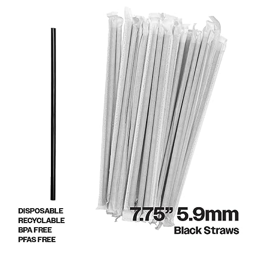 Pitillos jumbo negros de 7.75 pulgadas, 6000 unidades miniatura 2