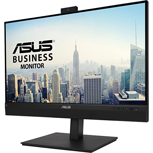 Asus 27” 1440P Video Conference Monitor (Be27Acsbk) - Qhd (2560 X 1440), Ips, Built-In 2Mp Webcam, Mic Array, Speakers, Eye Care, Wall Mountable, Ai Noise-Canceling, Usb-C, Hdmi, Zoom Certified #TOP4