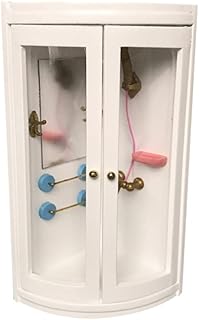 SEWACC 1: 12 Dollhouse Shower Room Miniature Bathroom Model Mini Home Furniture Micro Landscape Decors for Dollhouse Fairy Garden