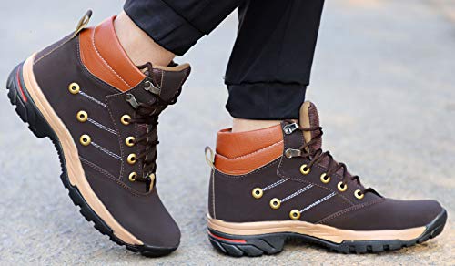 Image of AADI Men's Synthetic Leather Outdoor Shoes, Casual Boots