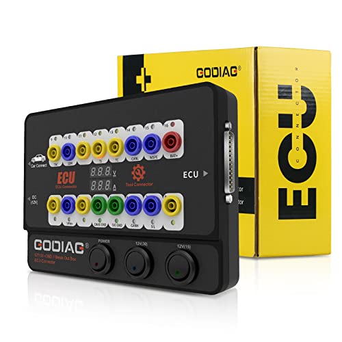 Godiag GT100+ OBDII Breakout Box, Advanced OBD and CAN Protocol Detector for ECU Bench Testing and Car Diagnostics