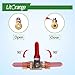 Litorange 1 Pack Lead-Free Brass Mini Ball Valve Shut Off Switch, 1/4 inch Compression by 1/4 Compression Fitting