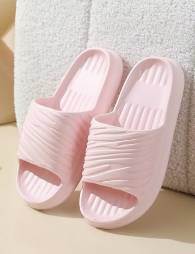 Non-Slip Quick-Dry Shower Slippers for Women - Ultra-Soft Cushion, Thick Sole, Cloud-Like Comfort, Indoor & Outdoor Bathroom Sandals, Lightweight Couple Slippers（Size：40-41，Green）4