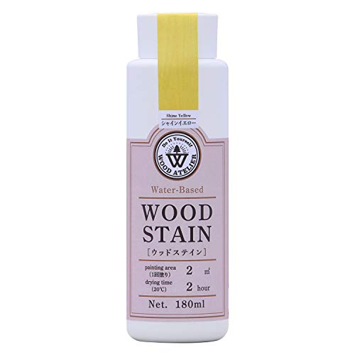和信ペイント 水性着色剤 ウッドアトリエ ウッドステイン 180ml 800673 木目を生かした着色 WS-23 シャインイエロー