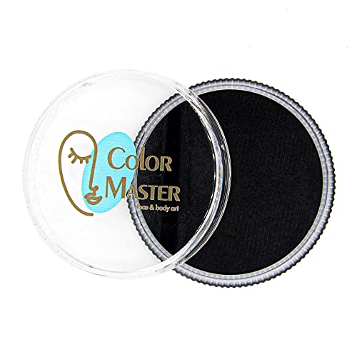 ColorMaster Face and Body Paint Black (30gm) Non-Toxic Paint for Childred and Adults Halloween Makeup, Costumes, Festivals