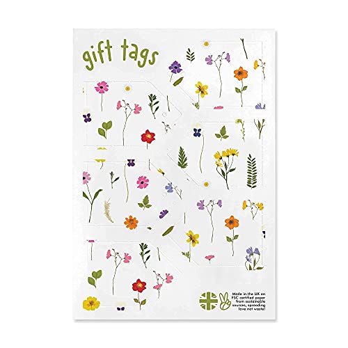 Central 23 - Floral Wrapping Paper - White Gift Wrap - For Women Girls - Pink Flowers - 6 Giftwrap Sheets For Her - For Wedding Birthday Easter Decorations - Recyclable - Made In The Uk #TOP6