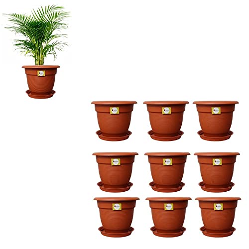 spylark Premium First Smart Plastic Elegance Pot Set (18-inch, Pack of 9, Brown) (B08DJ1C3RW) Amazon Price History, Amazon Price Tracker
