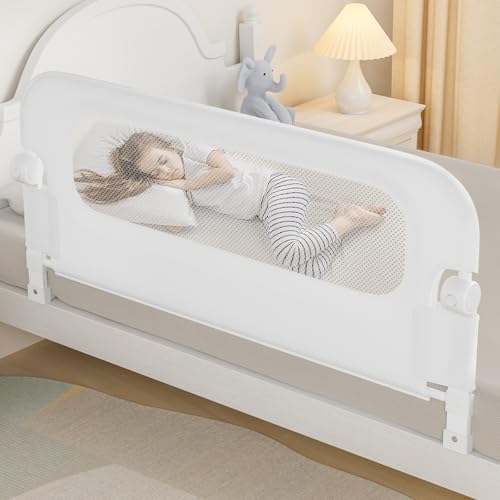 NUTIKAS Baby Bed Rail Guard for Toddlers -46" Toddler Bed Rails for Twin