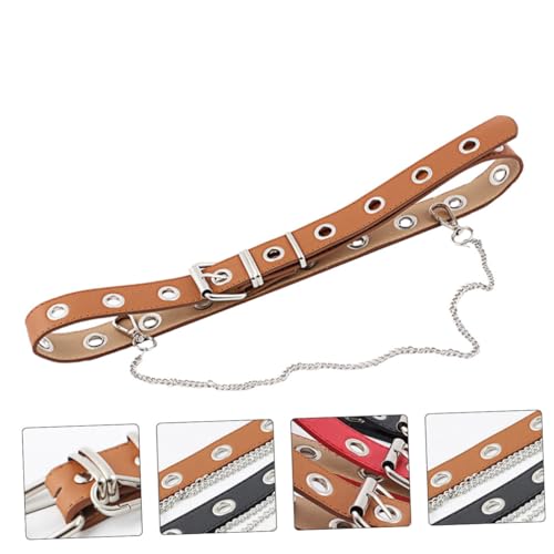 BESPORTBLE Punk Style Ring Belt for Women Fashion Holed Waistband Buckle for Dance3