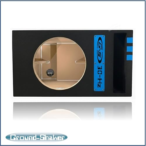 Image of 30HZ Reinforced Competition Single Ported Sub Box Sub Woofer Enclosure Speaker Box Car Audio Subwoofer Ground Shaker Box Ground-Shaker (Caution Blue, 10 inch)
