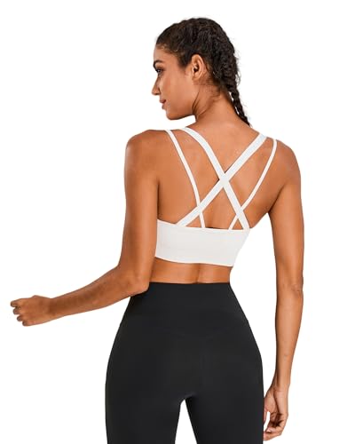 Sports Bras for Women HIigh Support, Criss-Cross Back Padded Strappy High Impact Sports Bras for Women Large Bust3