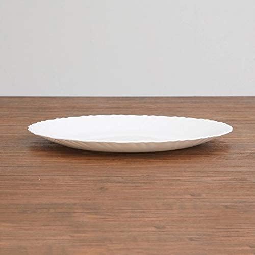 Image of SkyKey Opal Glass larah Quarter Plate Set White, 7.5 Inch- Set of 6 Suitable for Every Occasion