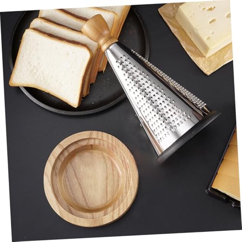 Rallador de cocina multifuncional con mango de madera miniatura 3