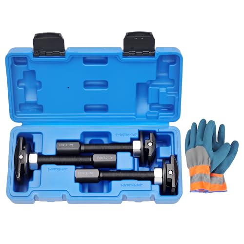 GEAROLL Rear Axle Bearing Puller Tool Set 3PCS Axle Bearing Puller Extractor Rear Axle Bearing Removal Tool Kit Puller Slide Hammer Kit