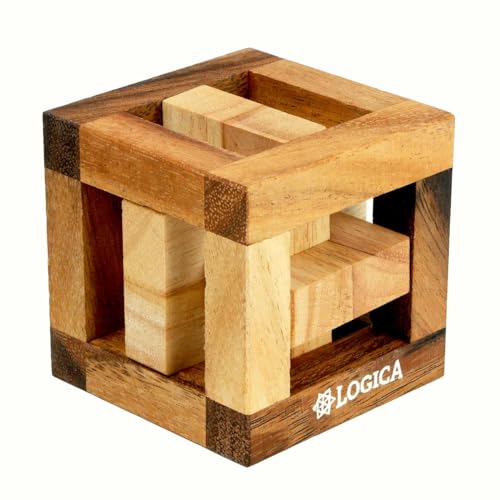 Logica Giochi - Caccia Reale - Rompicapo 3D in Legno - Difficoltà 5/6 Incredibile - Collezione Leonardo