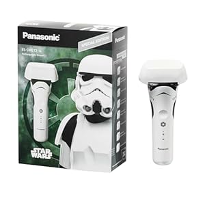 Panasonic Electric Shaver, Special Edition Star Wars Stormtrooper Design, Wet Dry Men’s Shaver with 3-Blade Cutting System and Pop-Up Trimmer – ES-SWLT2W