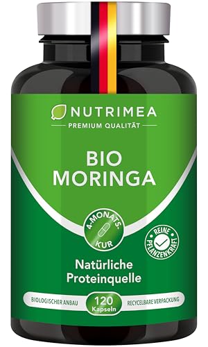 MORINGA Oleifera Kapseln | BIO Zertifiziert OHNE Zusätze | In Deutschland hergestellt | Energy Tabs...
