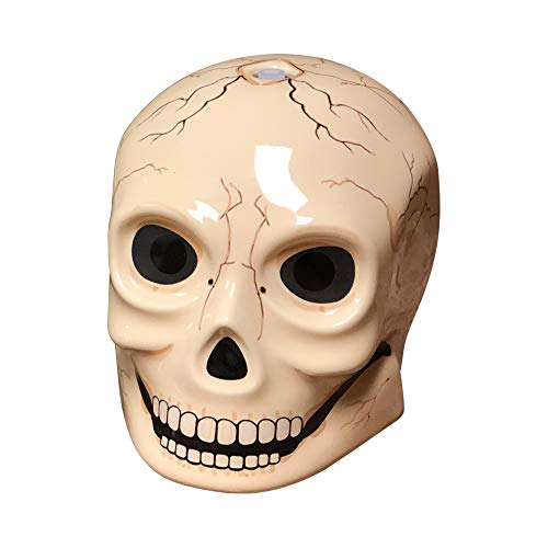 Halloween Forevermore Ceramic Essential Oil Diffuser | Ancient Skull Design | Adjustable Light Settings | Silent Personal Humidifier For Aromatherapy Oils #TOP26