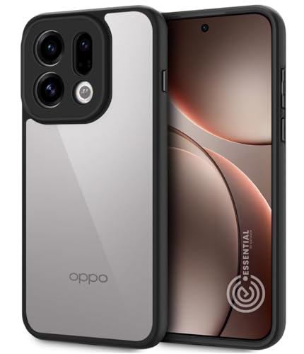 Image of KAPAVER Essential Back Cover Case Compatible with Oppo Find X9 (PC+TPU) (Oppo Find X9 - Black)