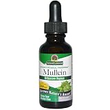 Nature's Answer Mullein Herb - Mullein Leaf Extract for Lungs - Alcohol Free, Non GMO, Made in USA - Supports Respiratory Function & Promotes Healthy Lungs - Mullein Leaf 1 Ounce Extract