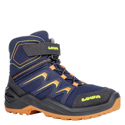 LOWA Stiefel mittel MADDOX WARM GTX MID JR navy/orange, 34