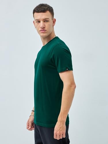 Image of Bewakoof Men's Solid Regular Fit T-Shirt