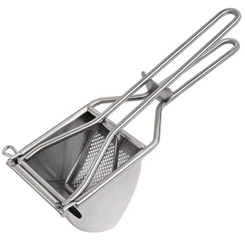 Jaqperd Aplastador de Patatas, Herramienta de Cocina Resistente de Acero Inoxidable para Triturar y Prensar Patatas, Prensar y Hacer Puré