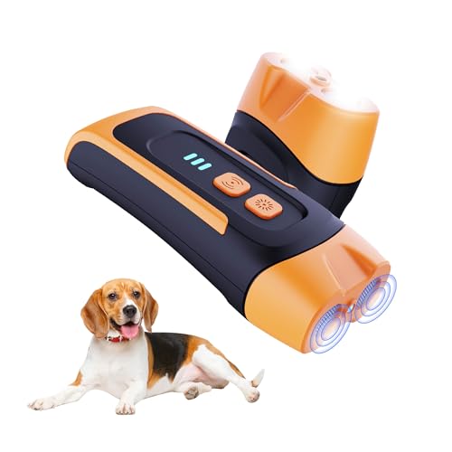 Antibell für Hunde,Ultraschall Hunde Anti Bellen Gerät,2 Einstellbare Frequenz Automatisches Anti Bellen Gerät,Wiederaufladbares Antibell für Kleine Mittel Große Hunde,Sicher Hundebellen Stoppen