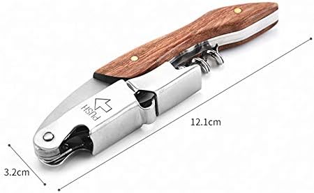 2 Packs Professional Waiter Corkscrew Wine Openers Set, Wine Bottle Opener, Foil Cutter Rosewood Handle, The Favoured Choice of Sommeliers, Waiters and Bartenders