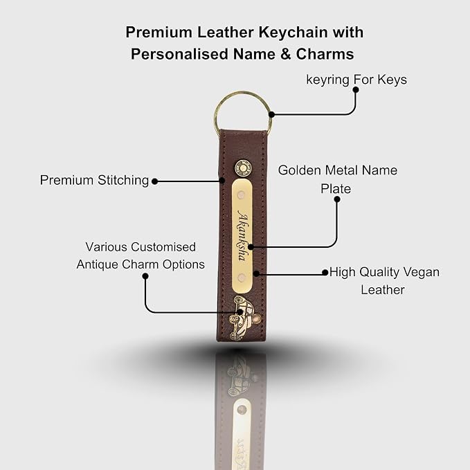 Image of WALLETKART Personalized Leather Women's Clutch with Name & Charm | Customized Clutch for Girlfriend Friend Wife Mother & Sister