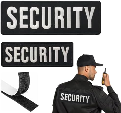 Amazon.com: DAMORR | Embroidered Security Patch | Security Badge Hook ...
