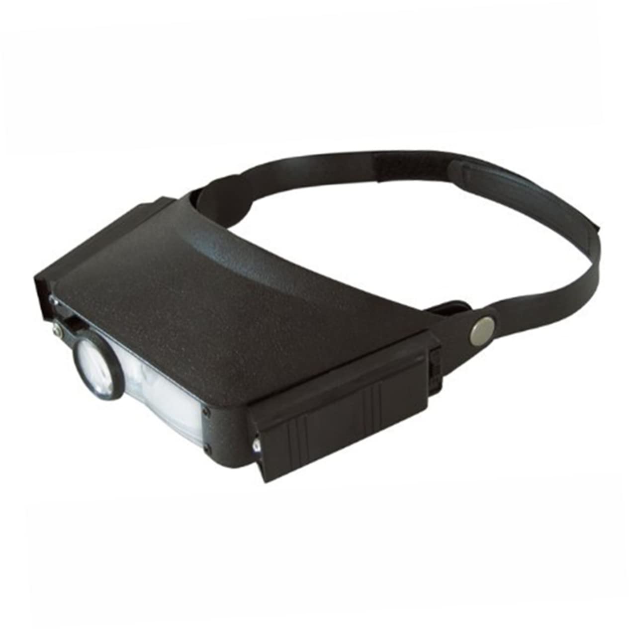 SHERCHPRY LED Lighted Headband Magnifier Glasses for Antiques Jewelry Stamp Repair Comfortable Headset for Close Work and Hobby Use Black