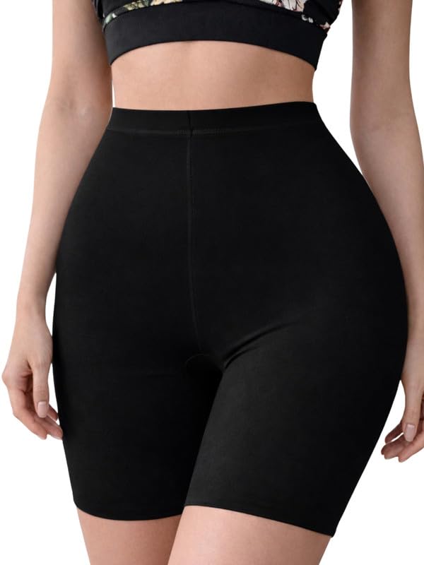 Nylon Spandex High Waist Shorts for Women & Girls | Cycling Shorts Biker Bicycle Shorts-image-11