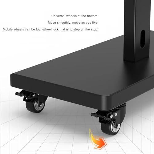 Soporte de piso para TV ajustable con ruedas 32-65 pulg miniatura 6