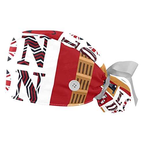 Chapeaux bouffants Londres casquettes de travail ajustables pour hommes femmes