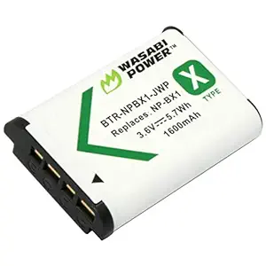 Wasabi Power Battery for Sony NP-BX1 and Sony Cyber-shot DSC-HX50V DSC-HX300 DSC-RX1 DSC-RX1R DSC-RX100 DSC-RX100 II DSC-WX300 HDR-AS10 HDR-AS15 HDR-AS30V HDR-AS100V HDR-AS100VR HDR-CX240 HDR-MV1 HDR-PJ275