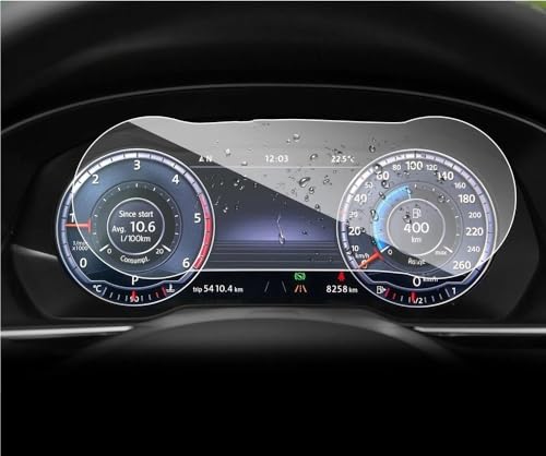 Film protection verre trempé voiture Passat B8 écran anti-rayures netteté LCD 12,3 pouces