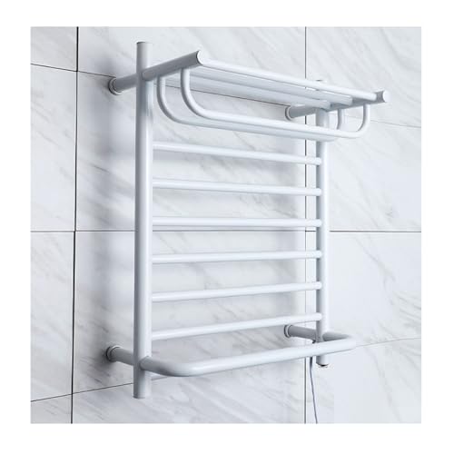 Toallero térmico – Calentador de baño de acero inoxidable cableado montado en la pared, calentador de toallas de lujo de ahorro de energía para una comodidad similar al spa